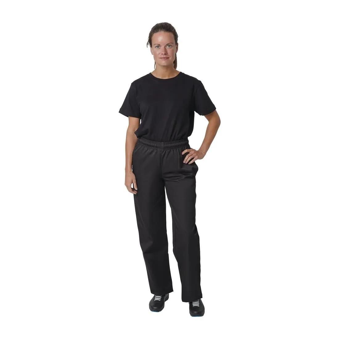 A582-S Whites Vegas Chef Trousers Polycotton Black S