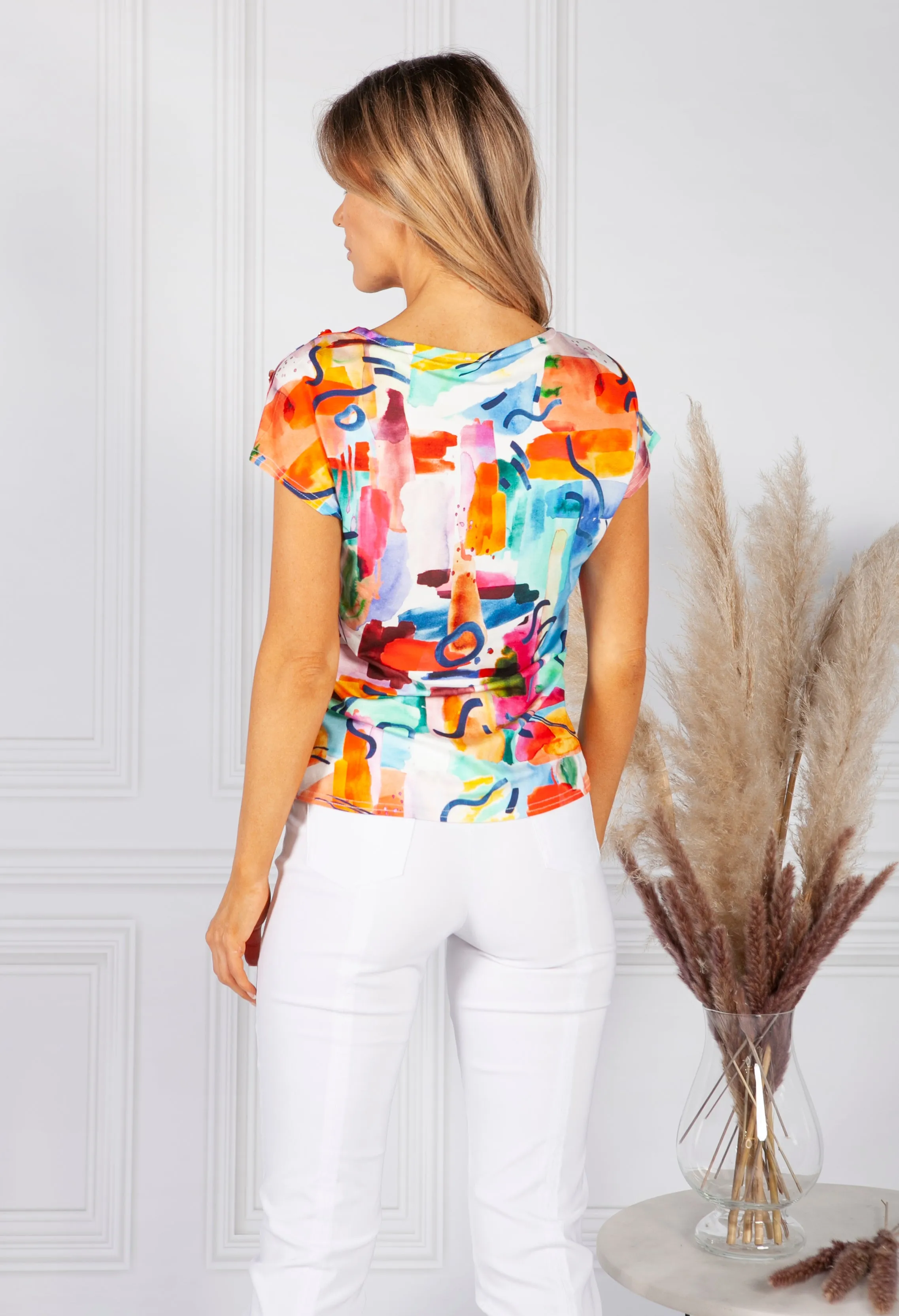 Abstract Art Print Top