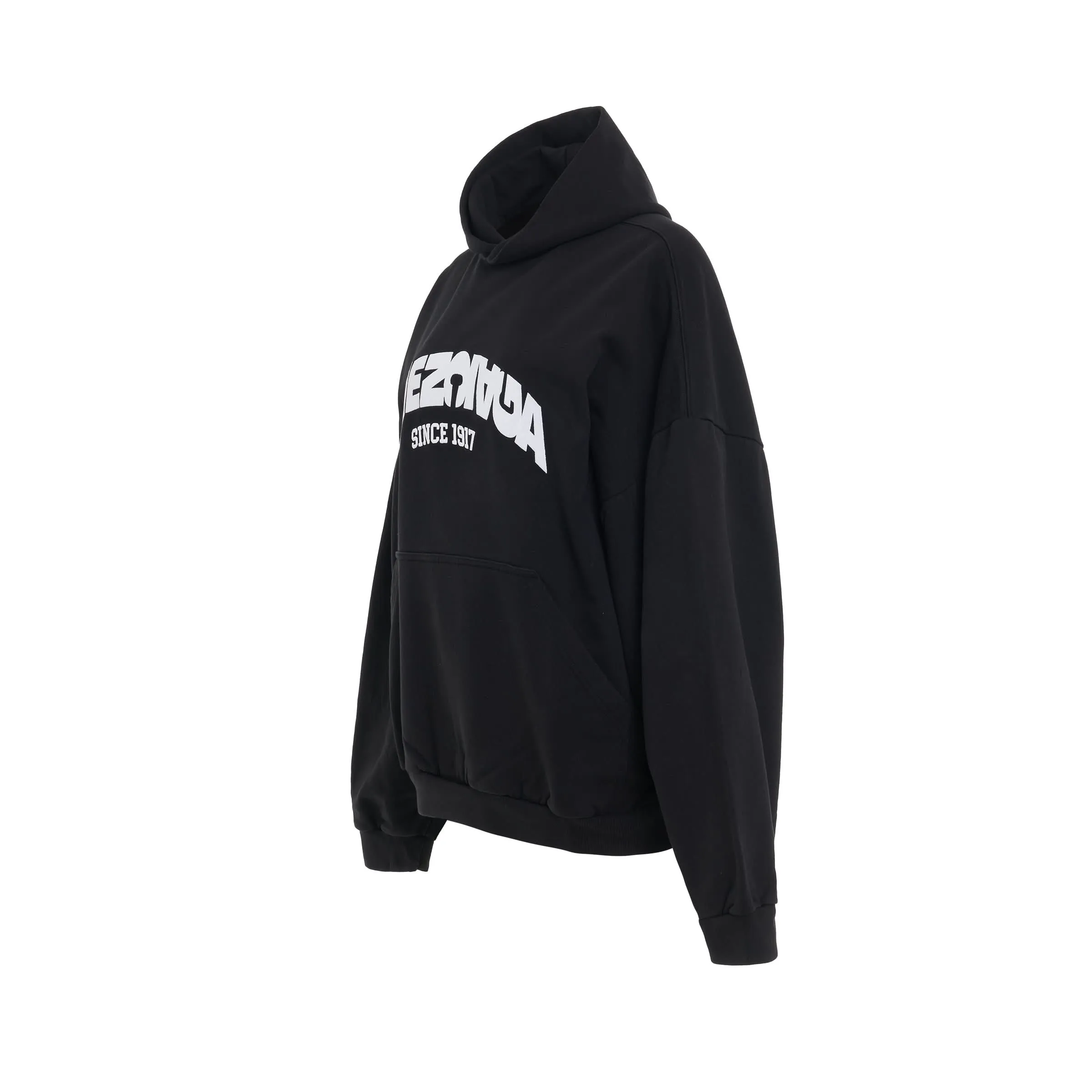 Back Flip Logo Hoodie in Black/White