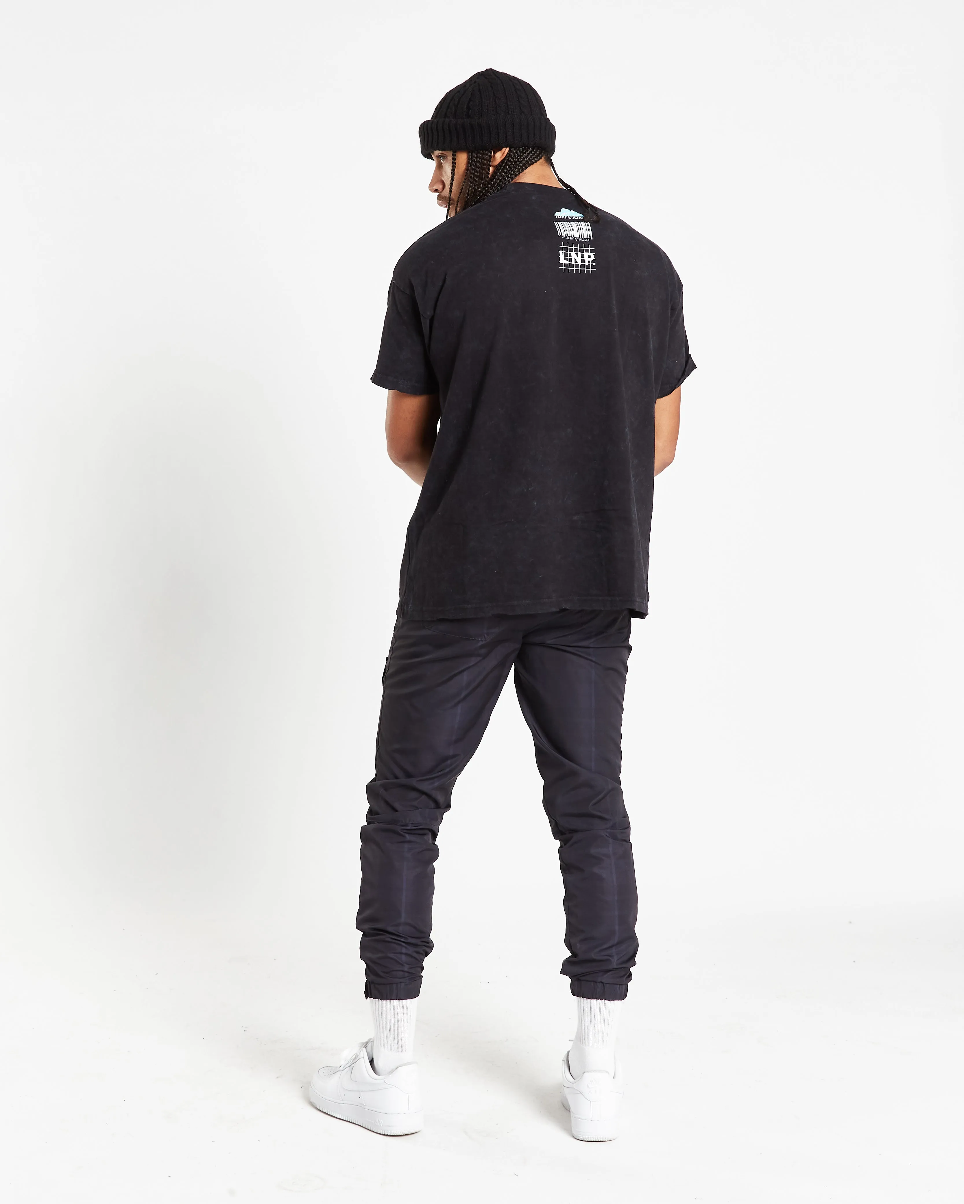 Black Navy Nylon Cargo