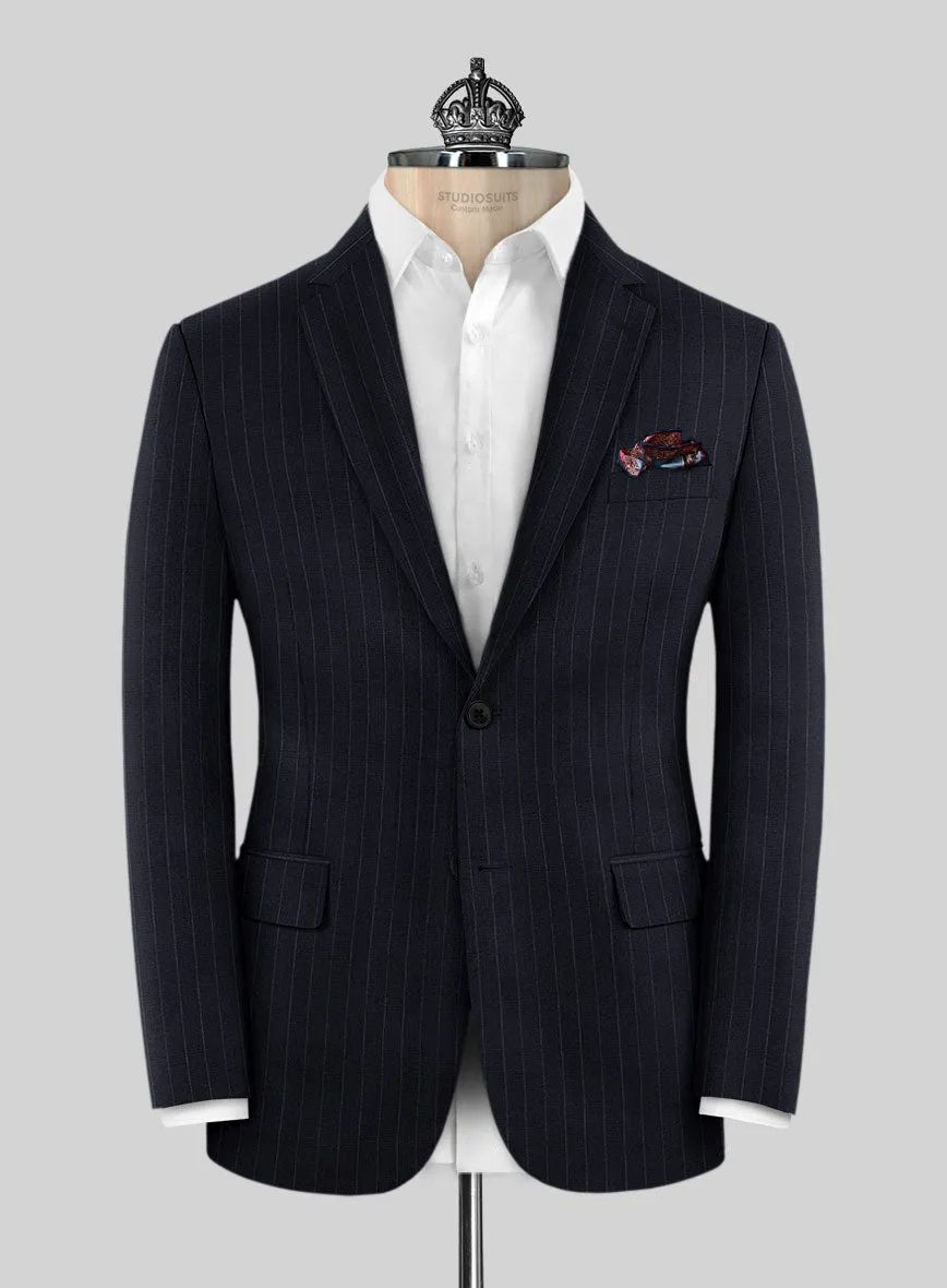 Bristol Dark Blue Regal Stripe Suit