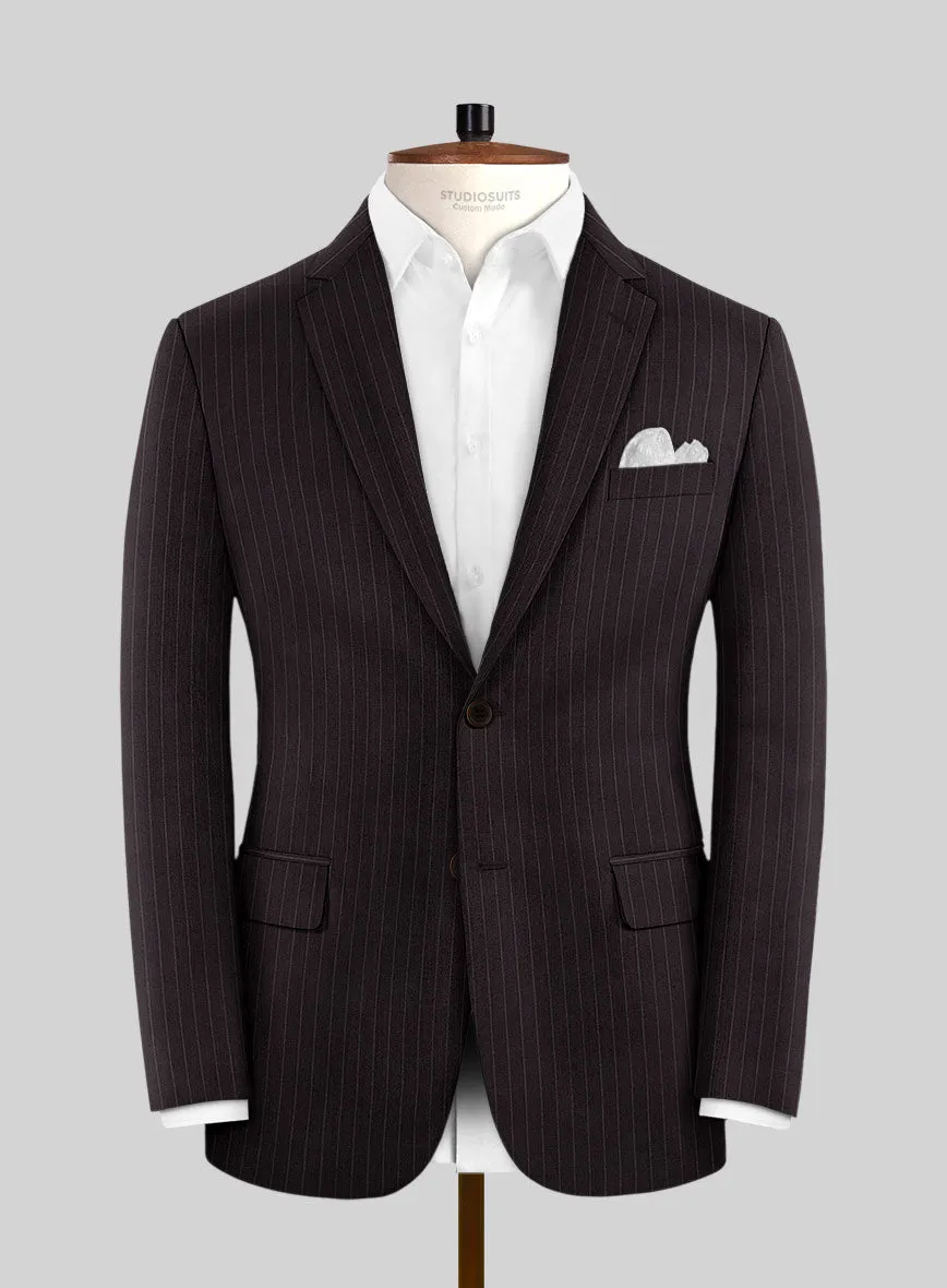 Brown Pinstripe Suit