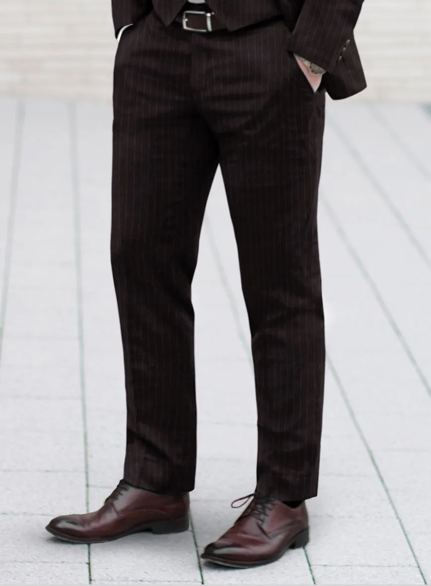 Brown Pinstripe Suit