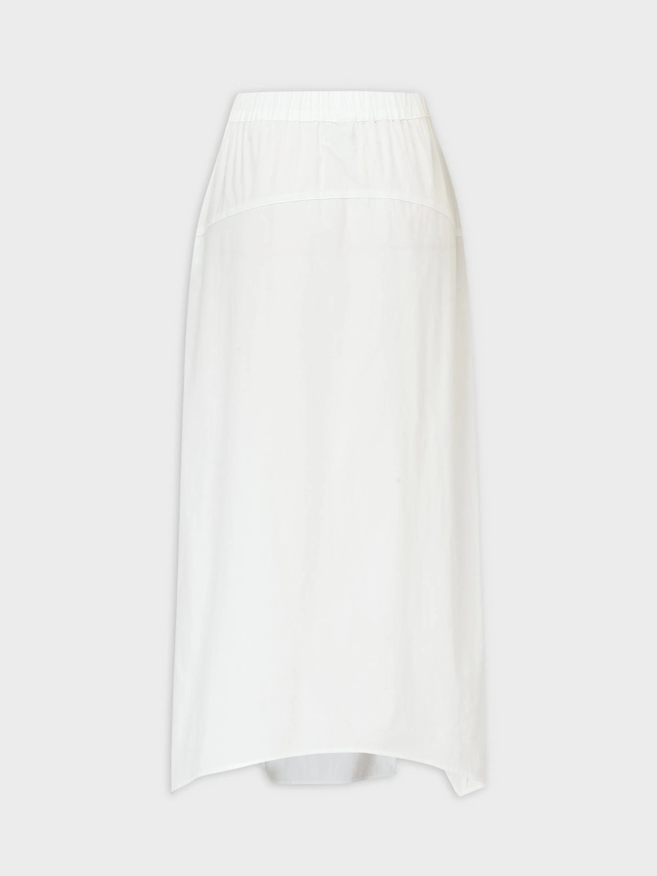 Buckle Cargo Skirt-Ivory