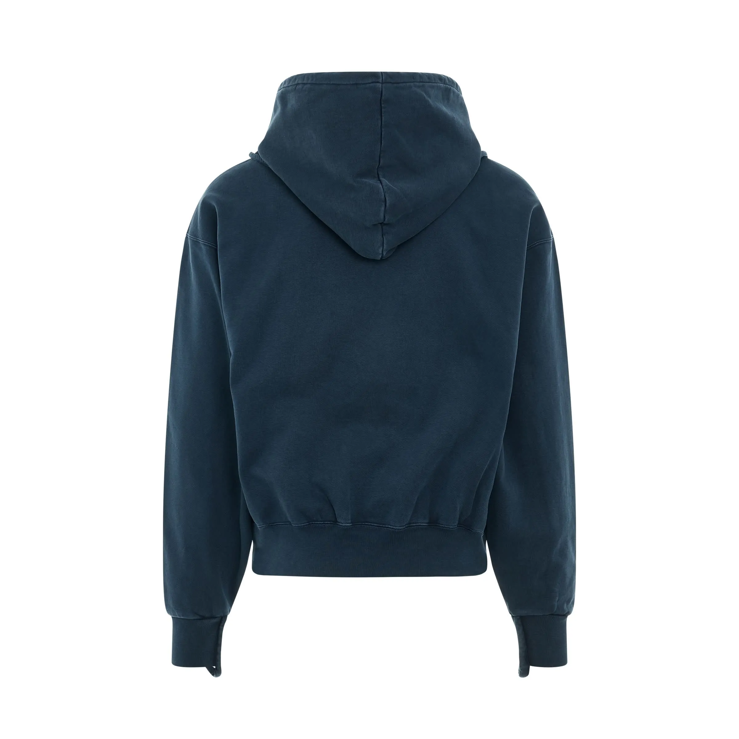 Camargue Warped Logo Hoodie in Dark Navy