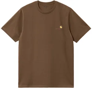 Carhartt WIP Mens American Script T Shirt Lumber