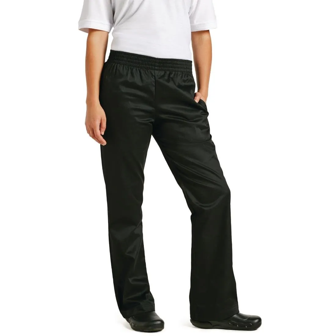 Chef Works Womens Basic Baggy Chefs Trousers Black XXL - B223-XXL