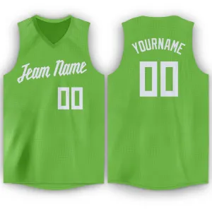 Custom  Green White Classic Tops Fashion Sportwear Basketball Jersey