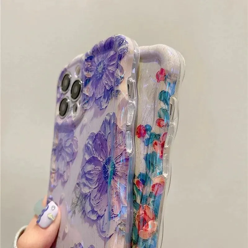 Elegant Floral Shockproof iPhone 14 Pro Max Case - Premium Protection & Camera Defense