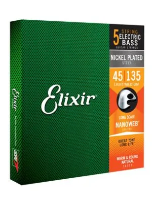 Elixir E14207 Bass 5 String Light Medium 045 -135