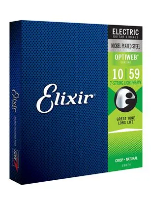 Elixir E19074 Optiweb Electric 7 Str Light Heavy 10-59 Set