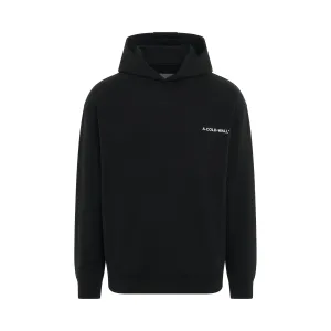 Essential Small Logo Hoodie in Black