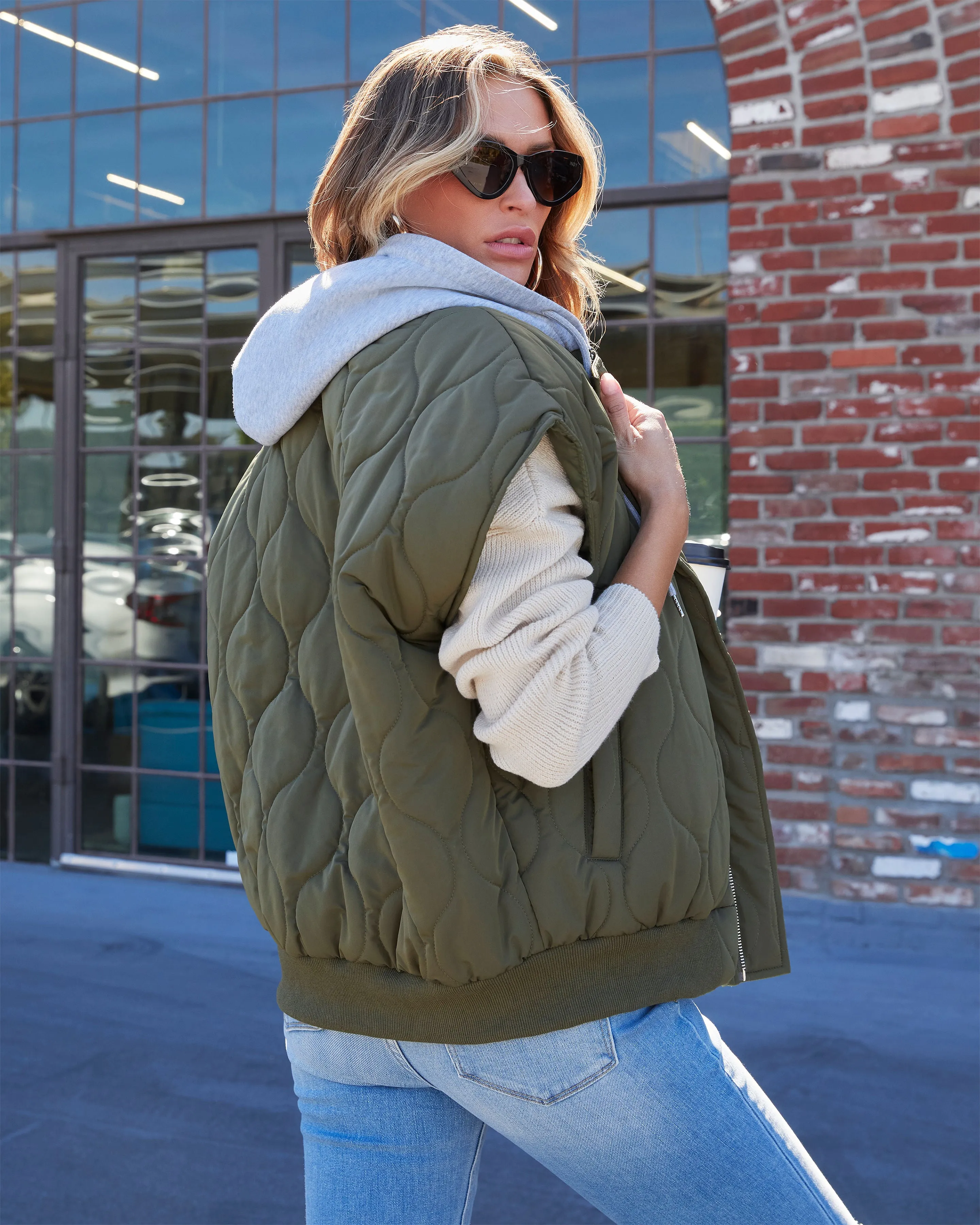 Fall And Forever Hooded Puffer Vest