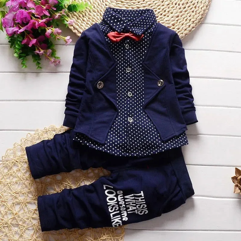 Fashion Boys Gentleman Suits Child Blazer  Pant 2pcs*