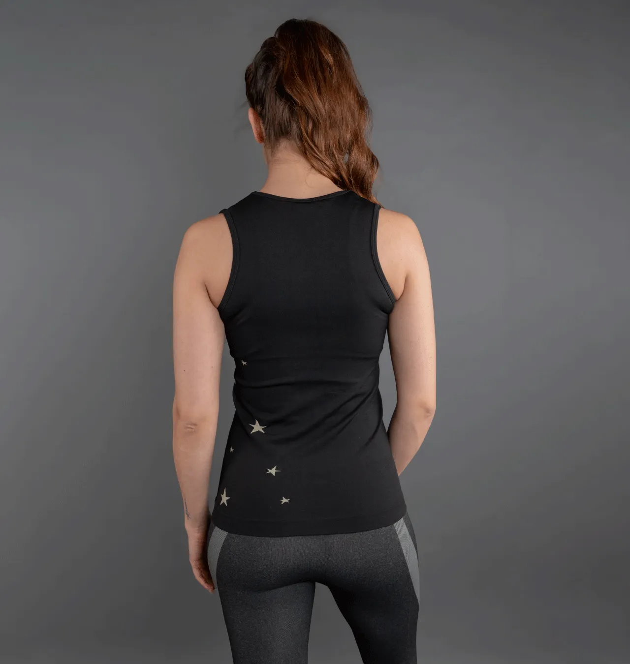 Final Sale Seamless Black Star Activewear Tank