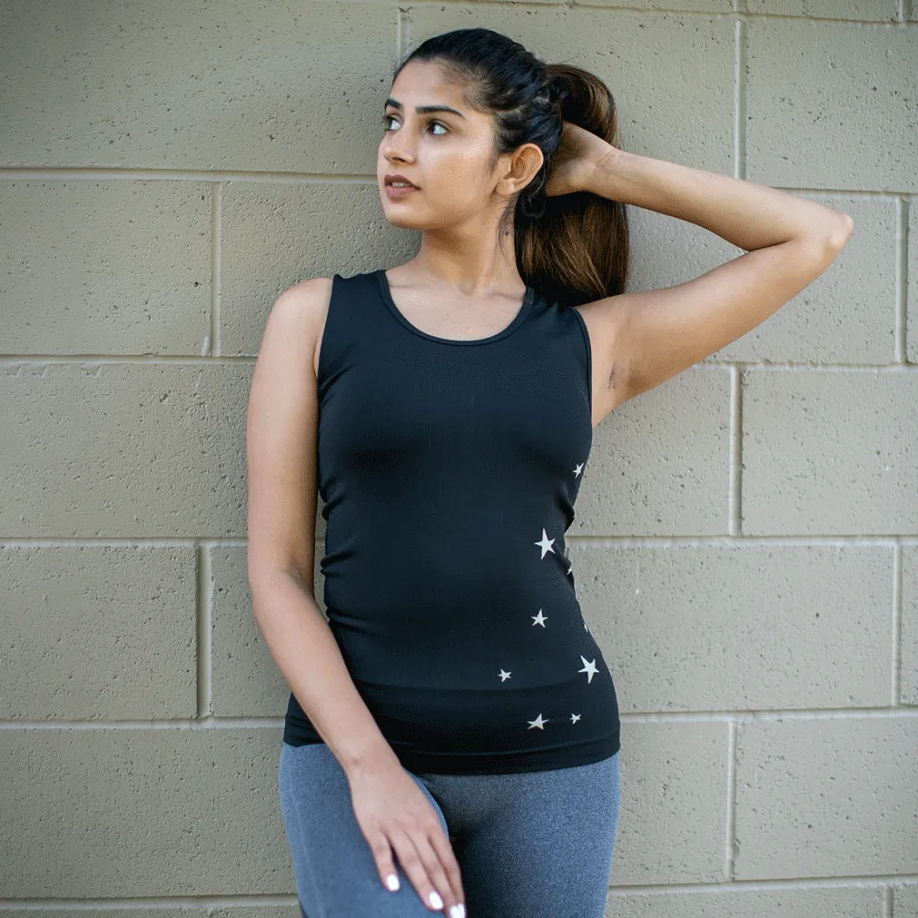 Final Sale Seamless Black Star Activewear Tank