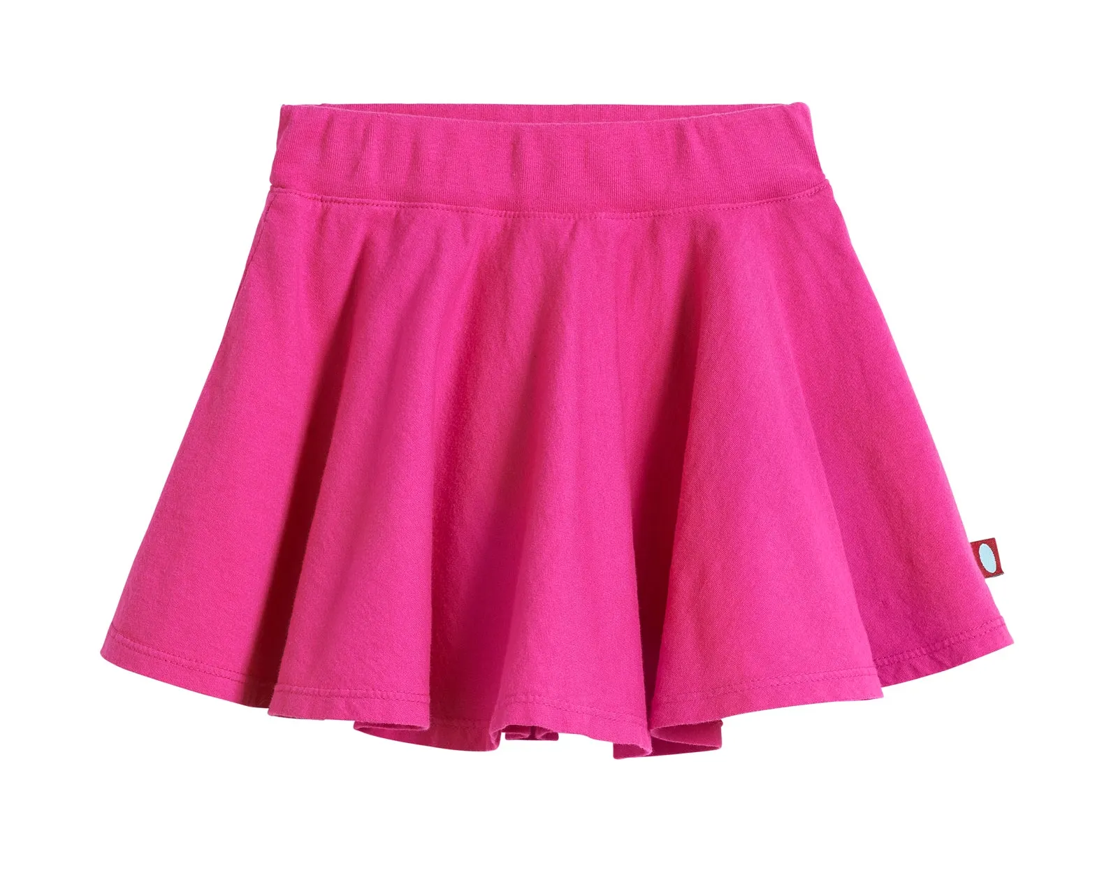 Girls Soft Cotton Jersey Twirly Skirt | Hot Pink