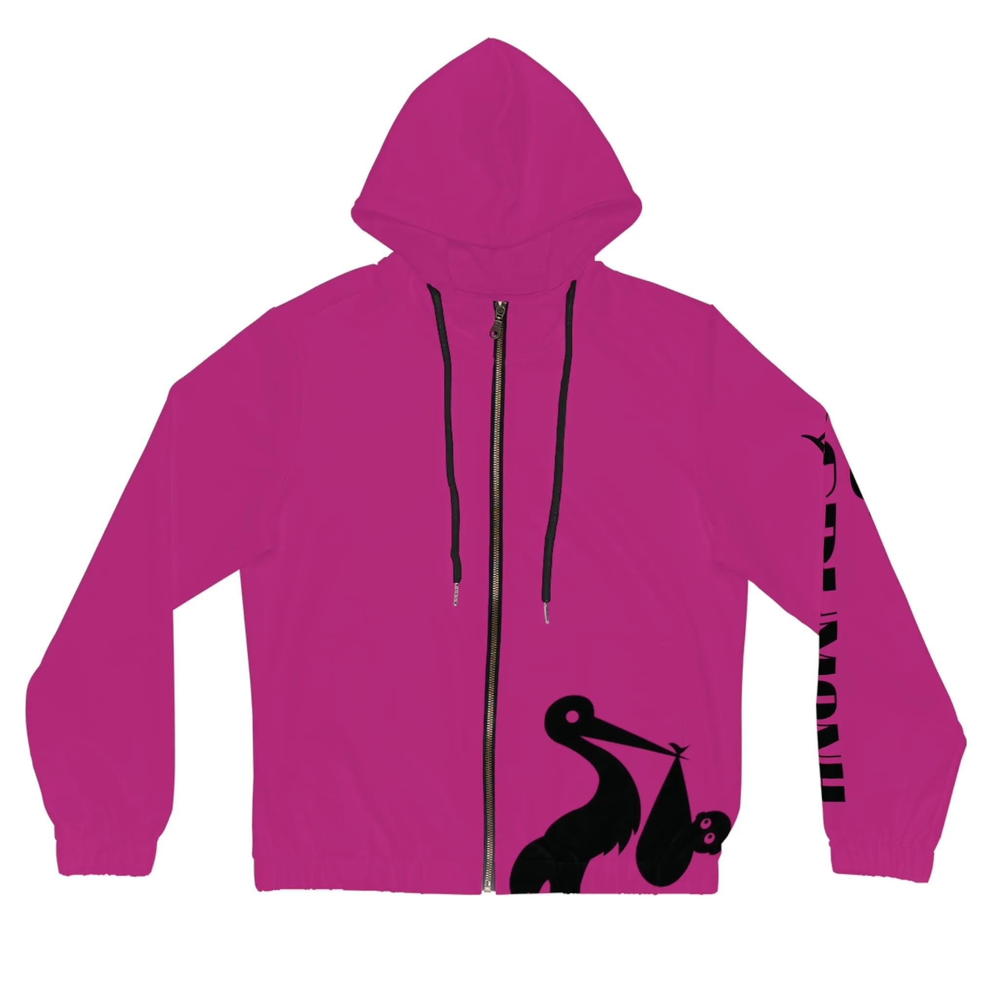 GRUMONH Women’s Full-Zip Hoodie Pink