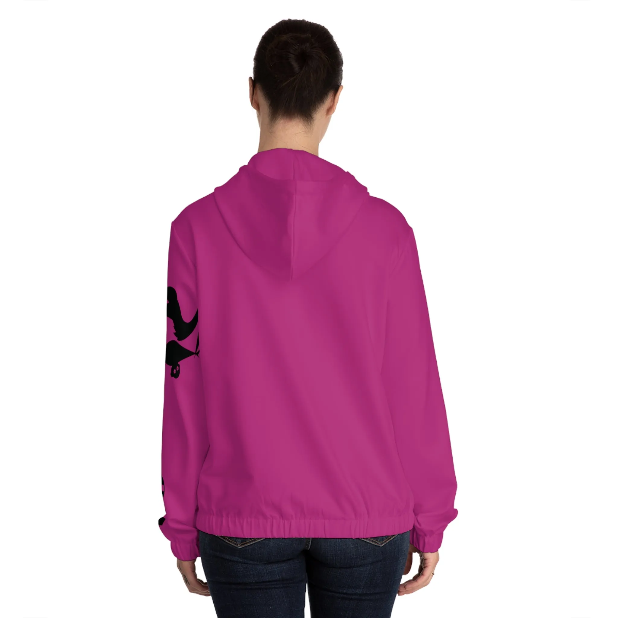 GRUMONH Women’s Full-Zip Hoodie Pink