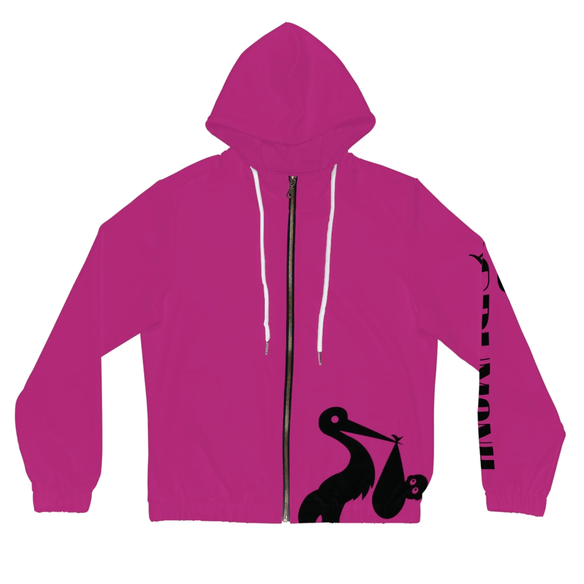 GRUMONH Women’s Full-Zip Hoodie Pink