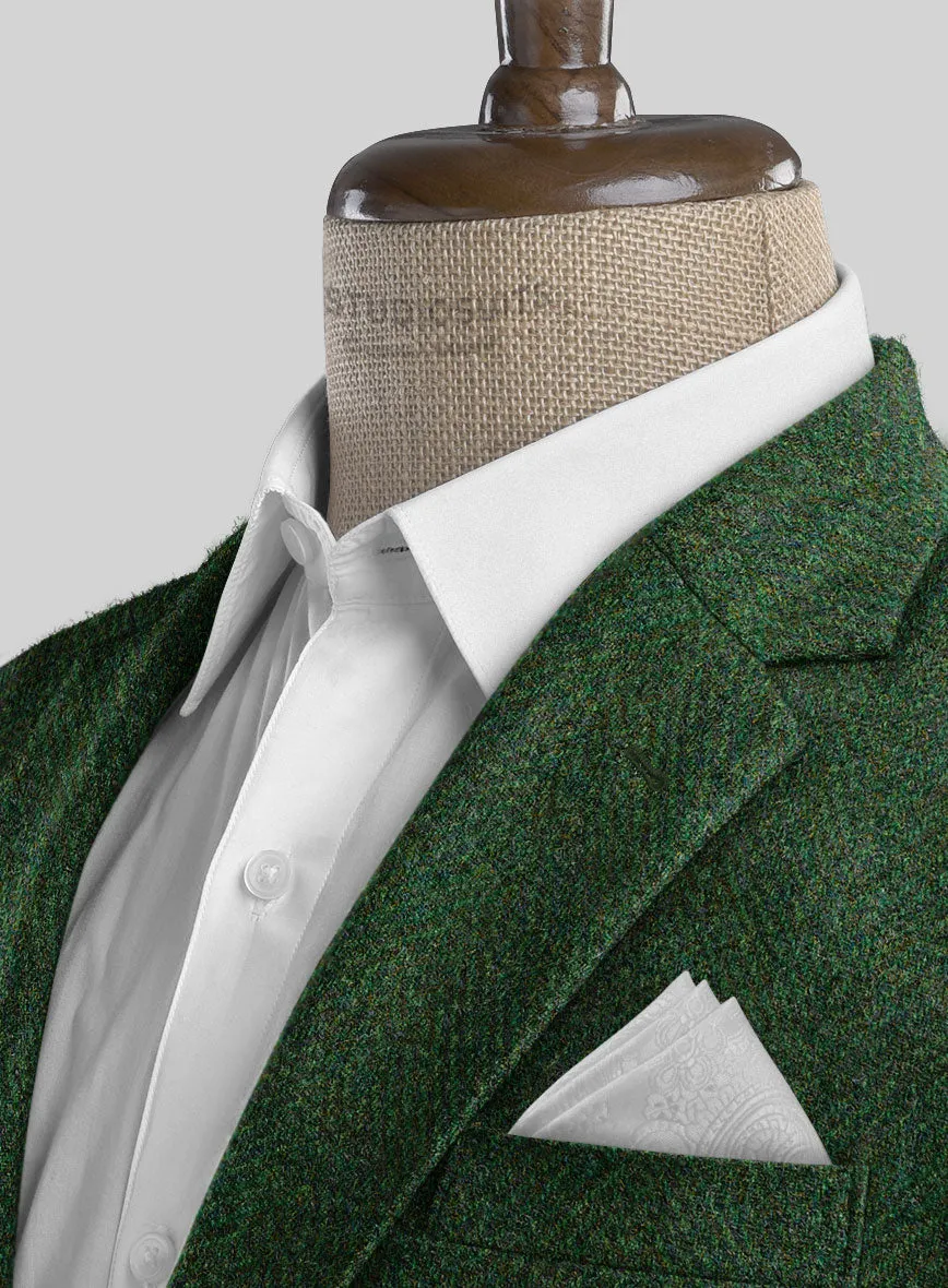 Harris Tweed Wide Herringbone Royal Green Suit