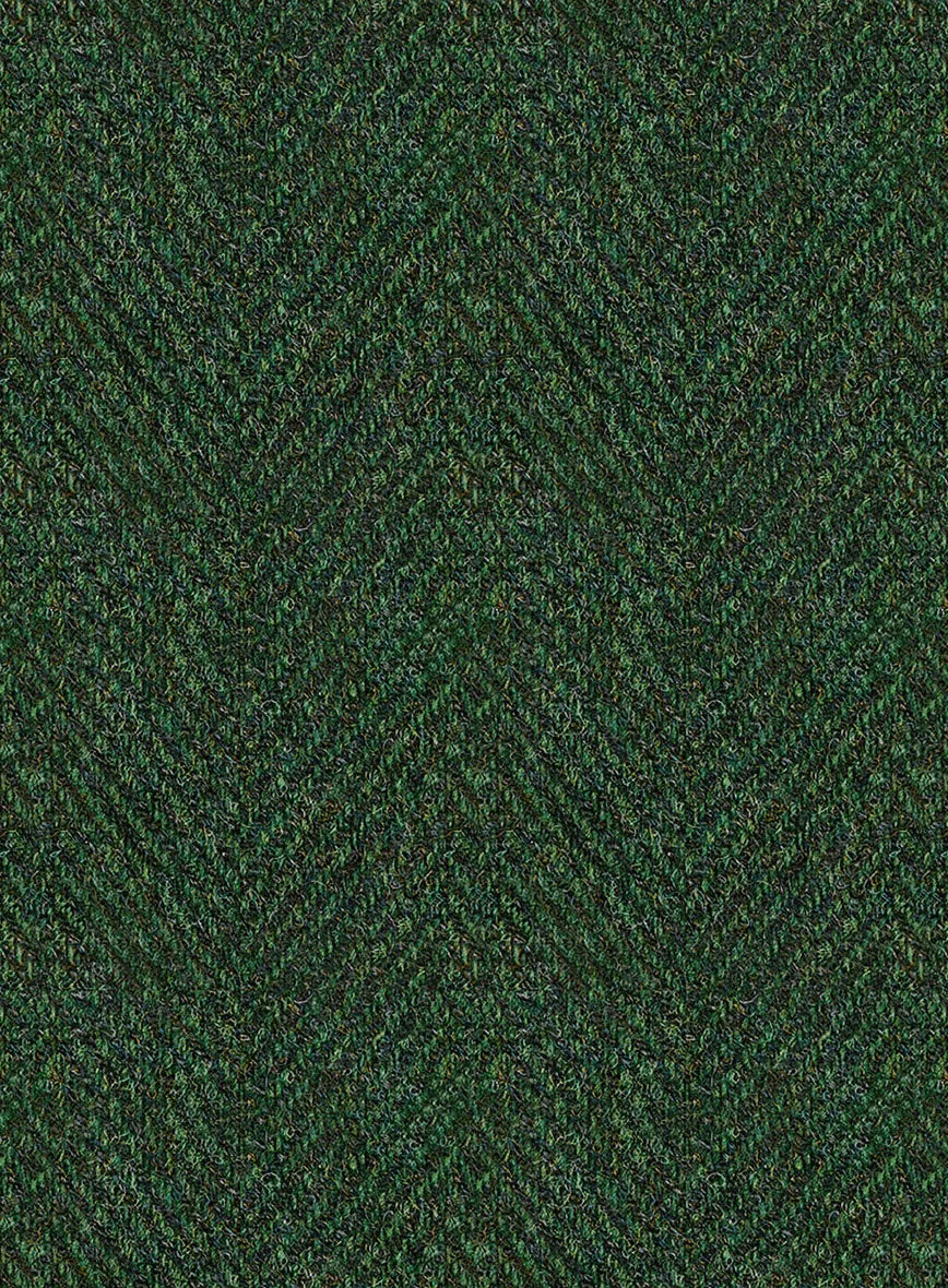 Harris Tweed Wide Herringbone Royal Green Suit