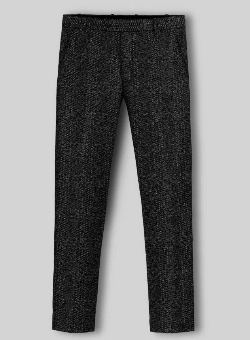 Highlander Black Tartan Tweed Suit