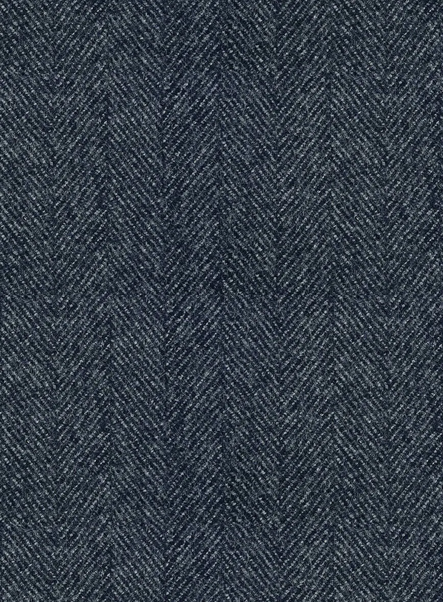 Highlander Heavy Blue Herringbone Tweed Suit