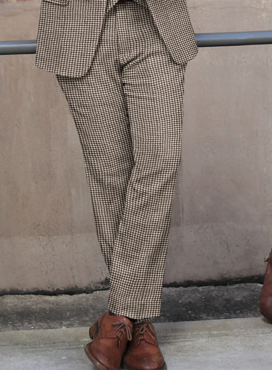 Houndstooth Brown Tweed Suit