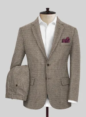 Houndstooth Brown Tweed Suit