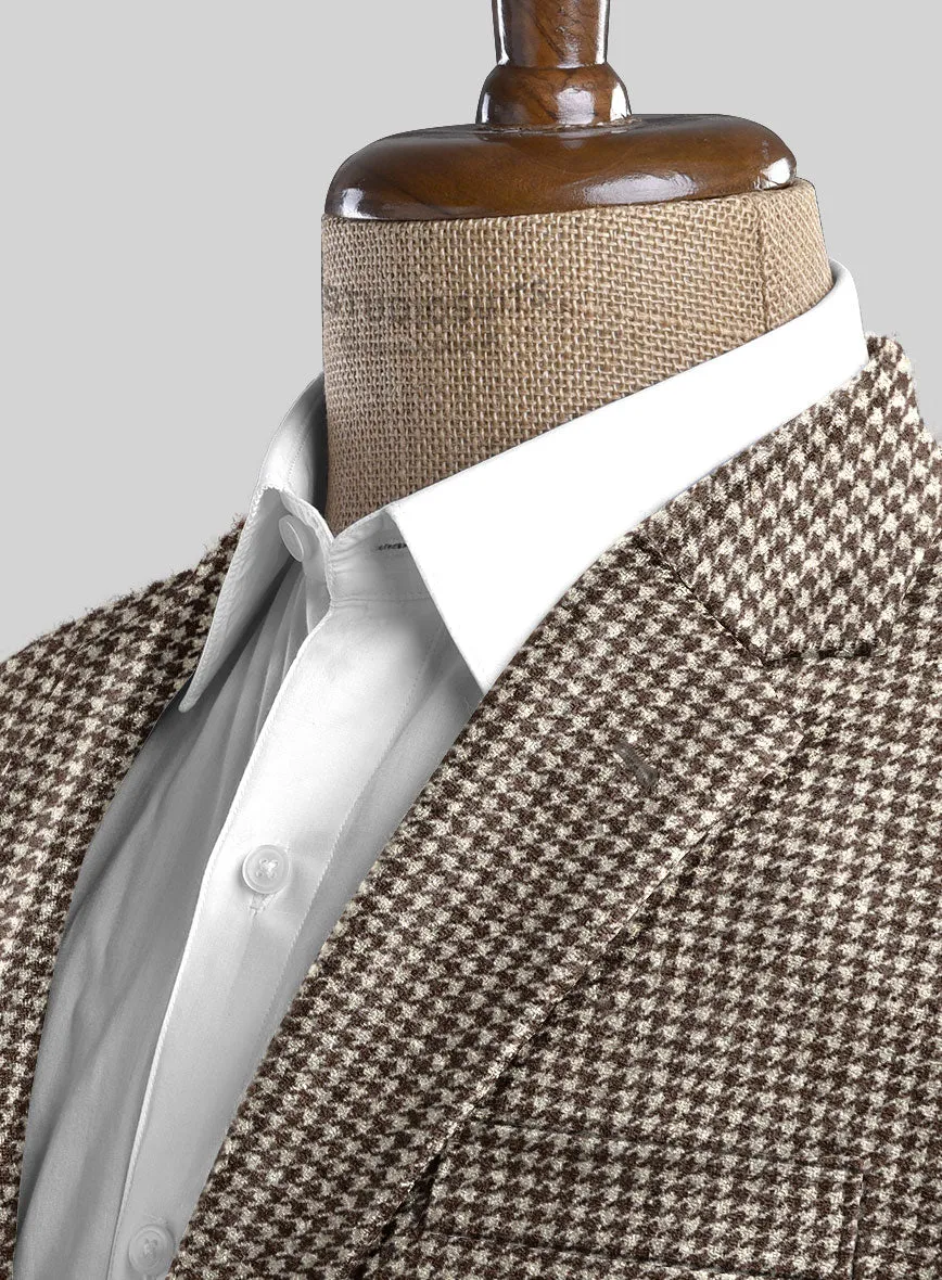 Houndstooth Brown Tweed Suit