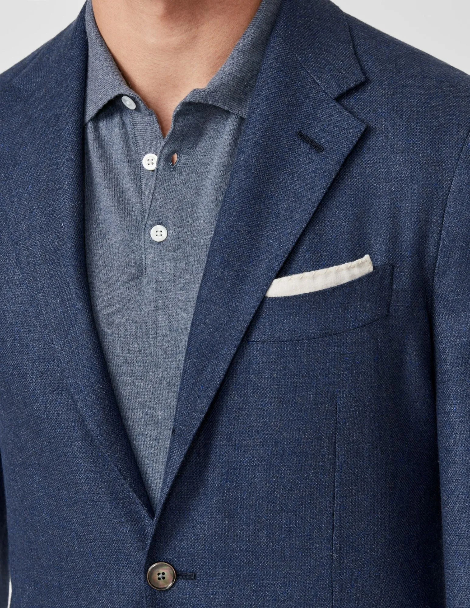 Indigo Basketweave Blazer