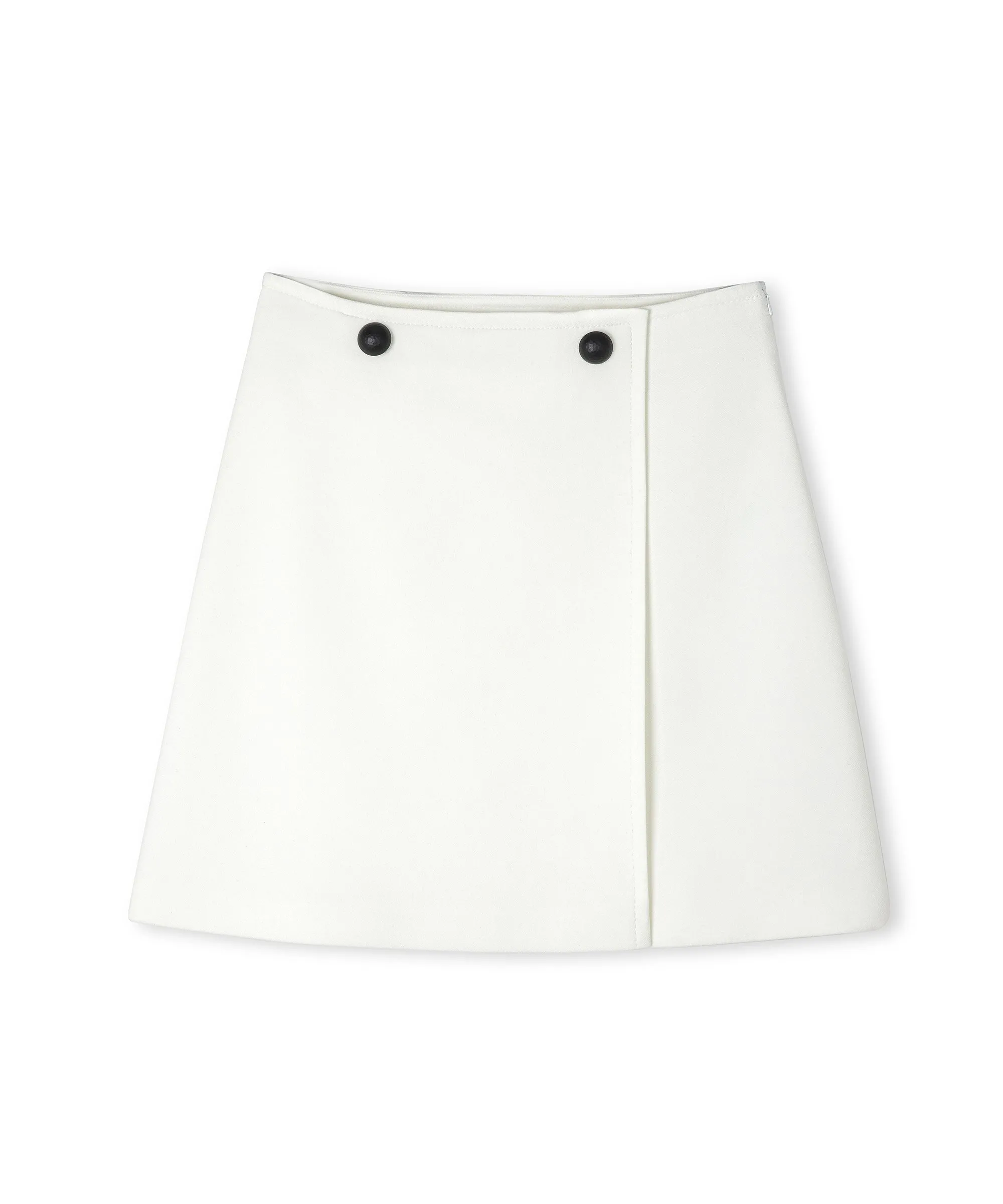 Ipekyol Contrast Buttoned Mini Skirt Ecru