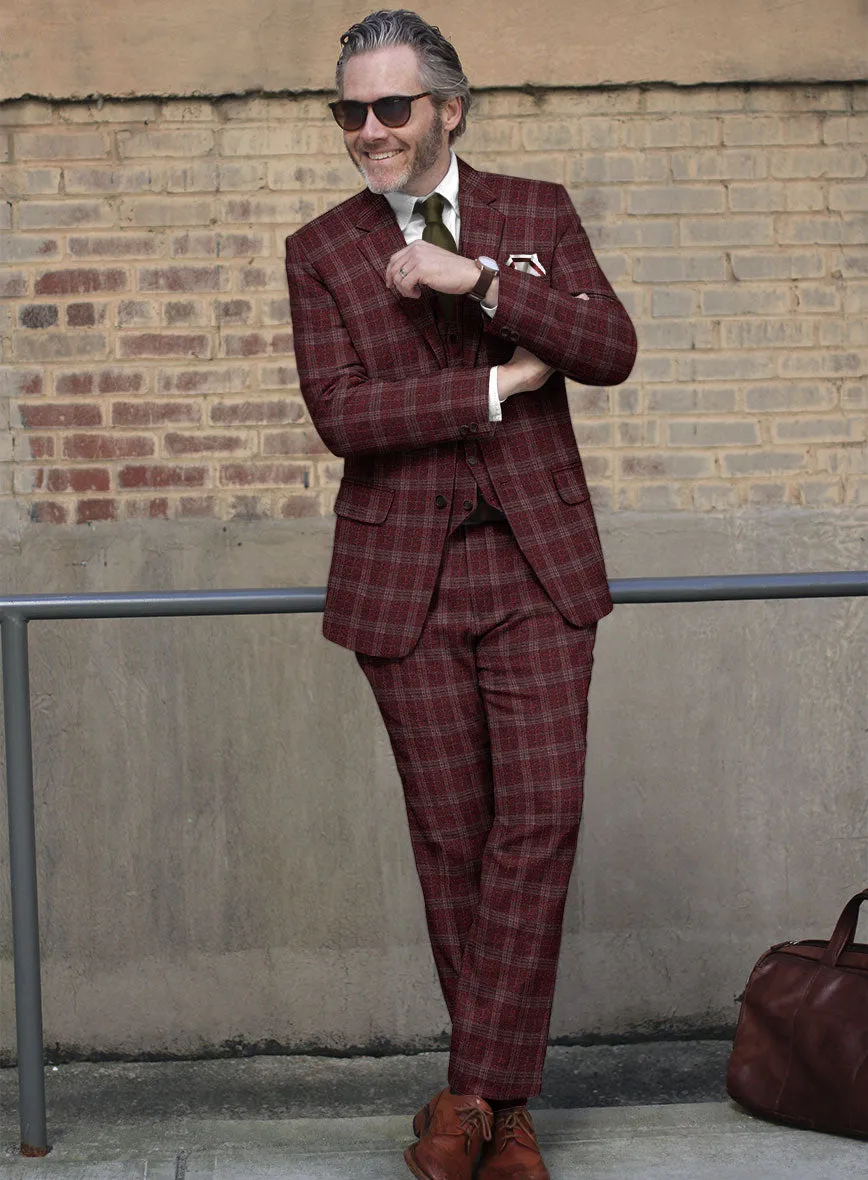 Italian Austor Checks Tweed Suit