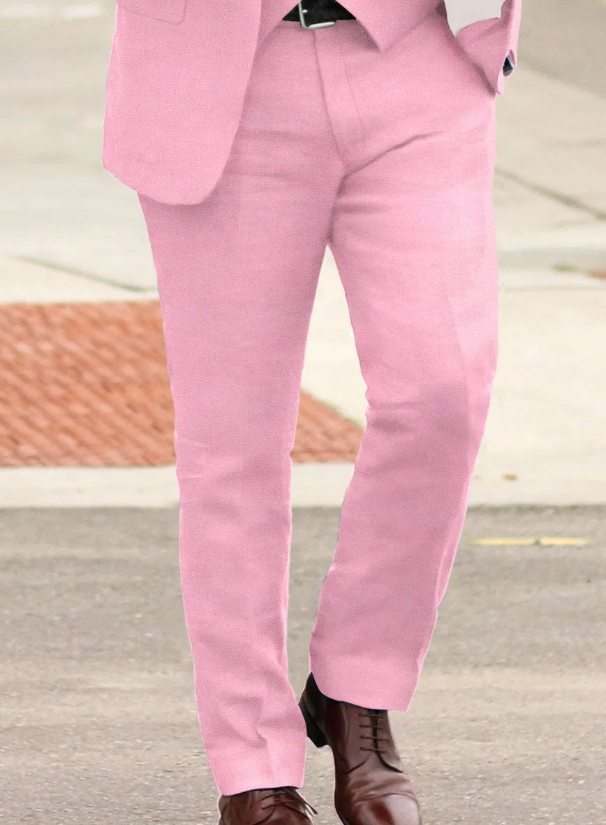 Italian Prato Pink Linen Suit