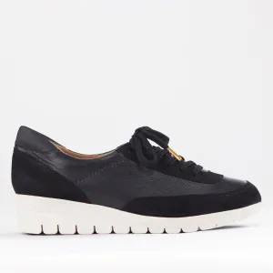 Lace-up Sneaker in Black Multi - 12593