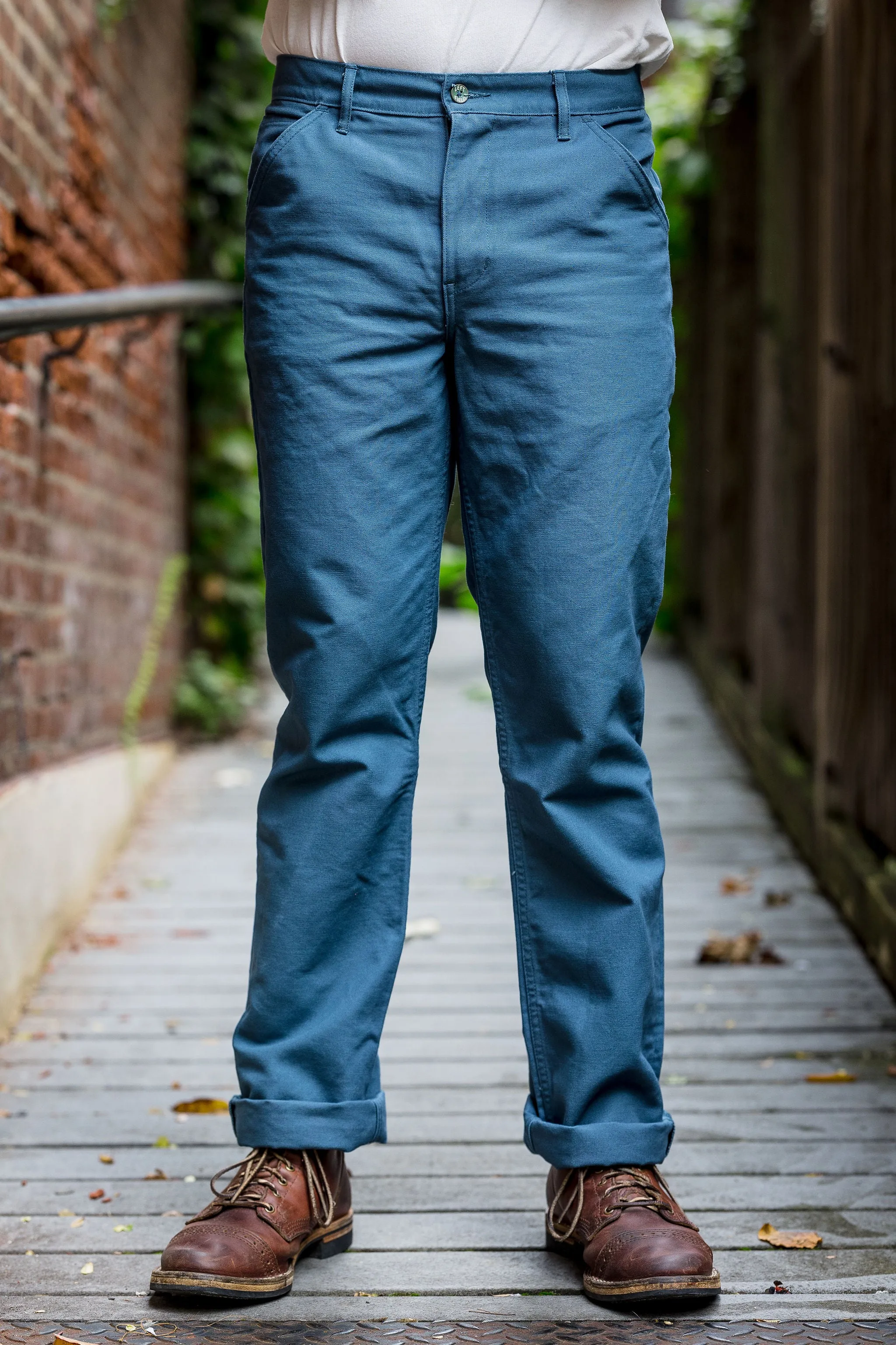 Left Field NYC Work Uniform Chino - Steel Blue