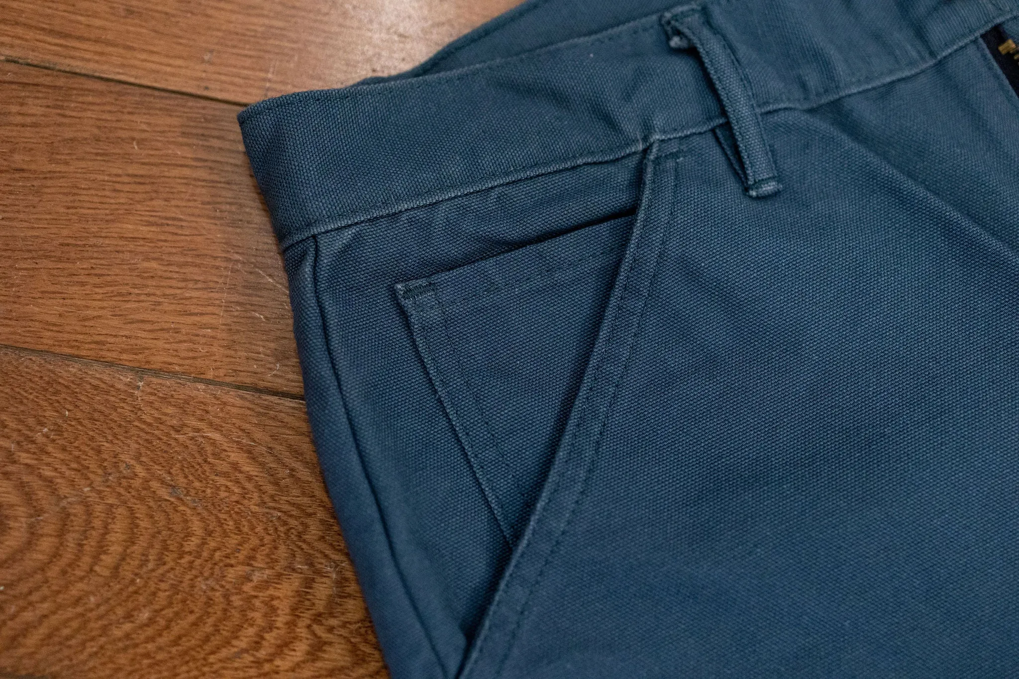 Left Field NYC Work Uniform Chino - Steel Blue