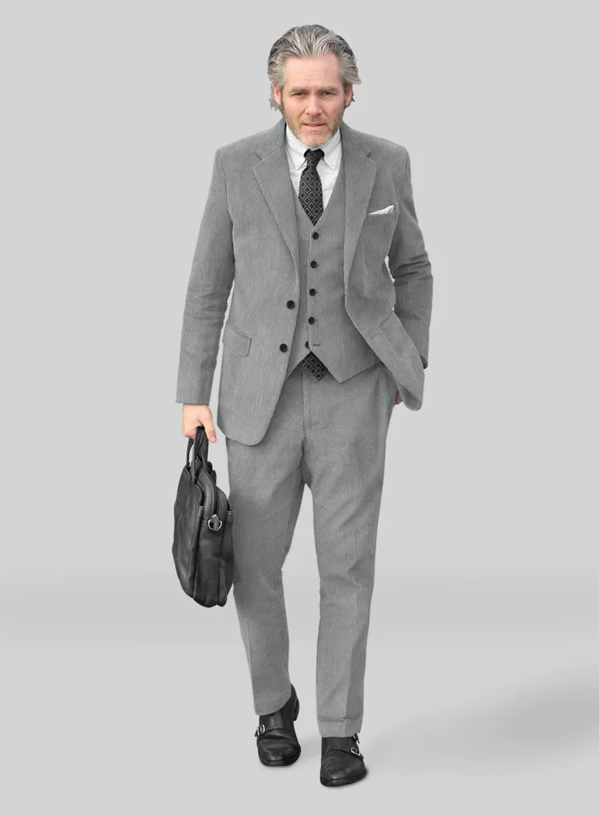 Light Gray Corduroy Suit