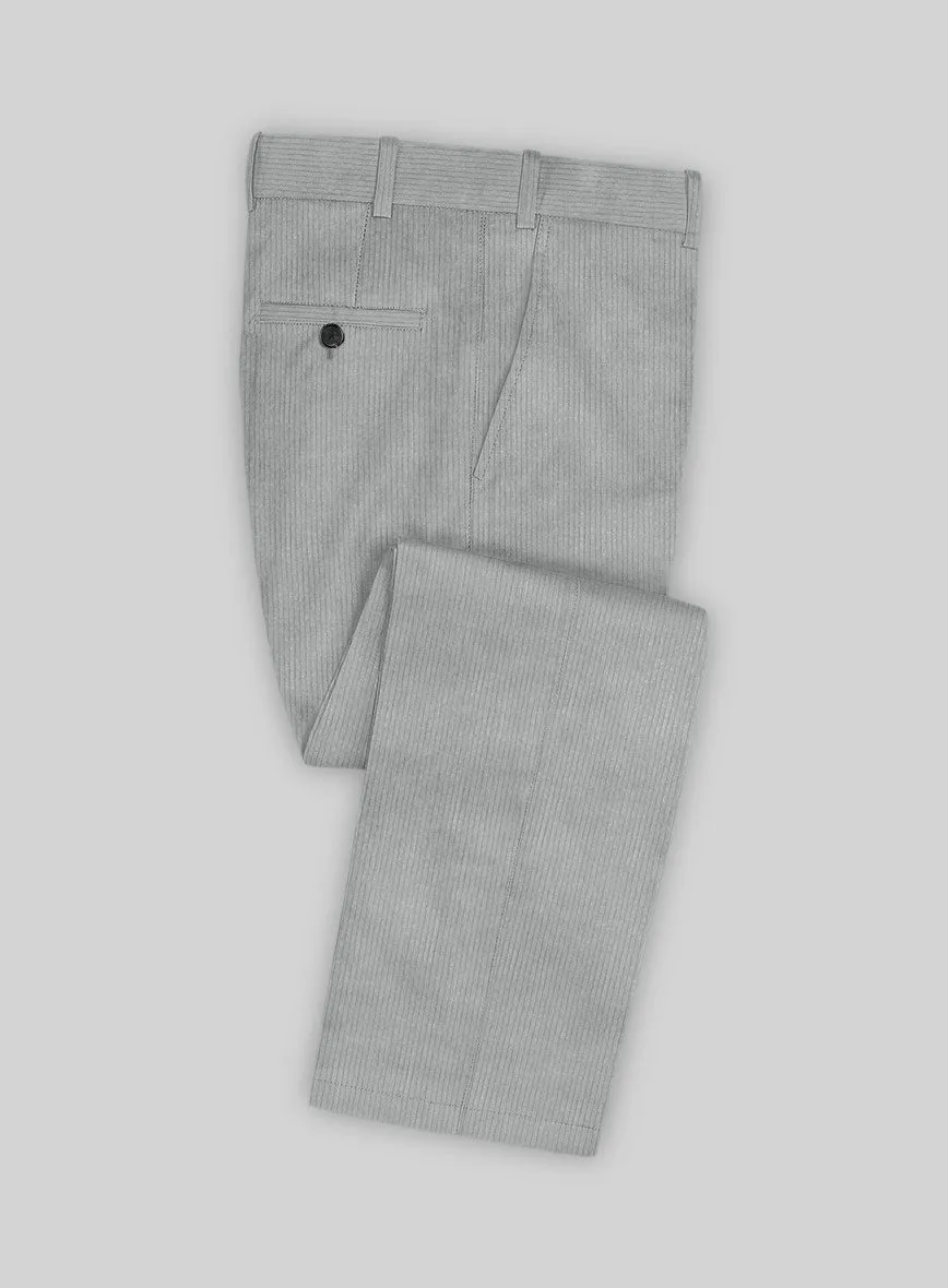 Light Gray Corduroy Suit