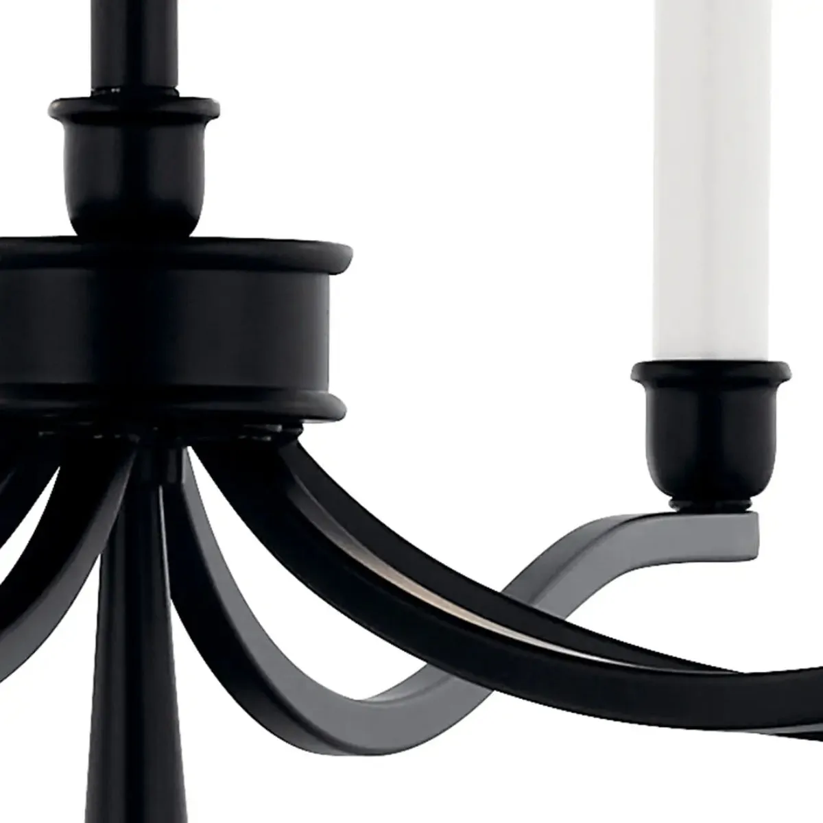 Malene 53" 14-Light Chandelier, Black Finish