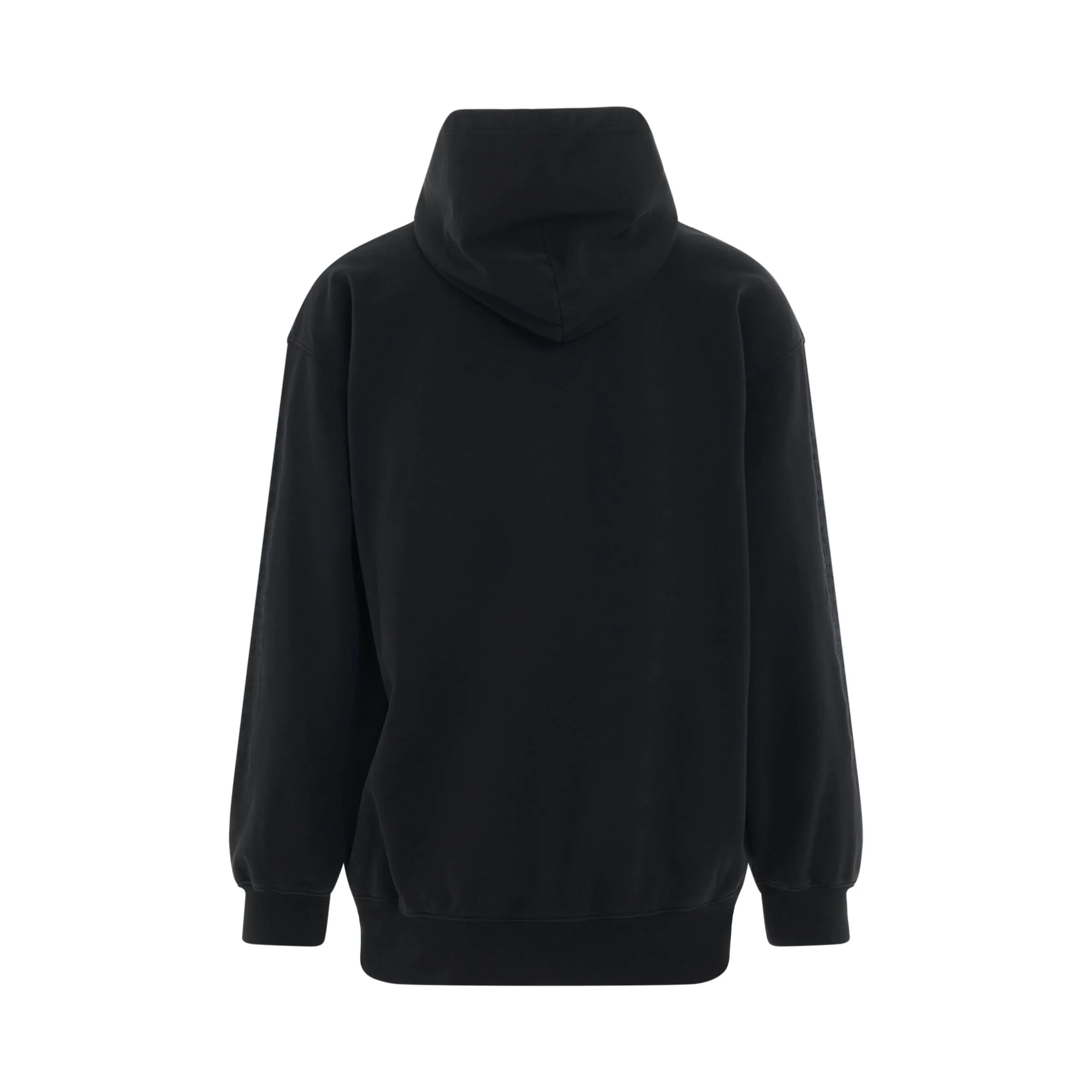 Medium Fit Hoodie in Washed Black