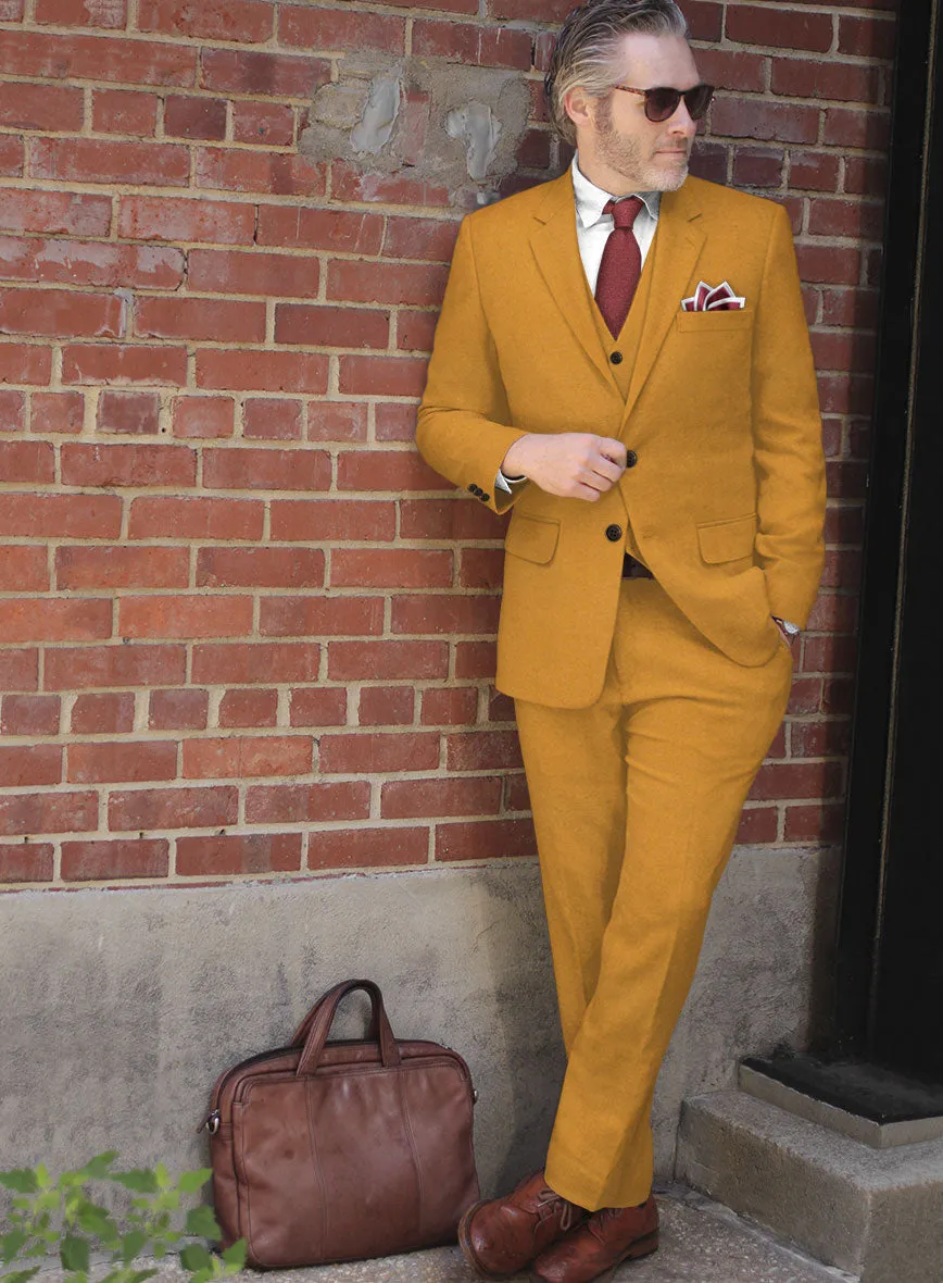 Naples Mimosa Yellow Tweed Suit