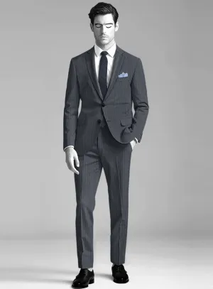 Napolean Calipso Stripe Blue Wool Suit