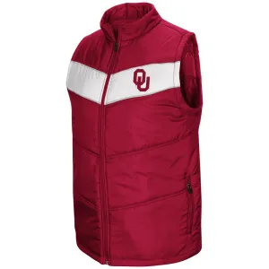 Oklahoma Sooners Colosseum "Red Beaulieu" Full Zip Puffer Vest