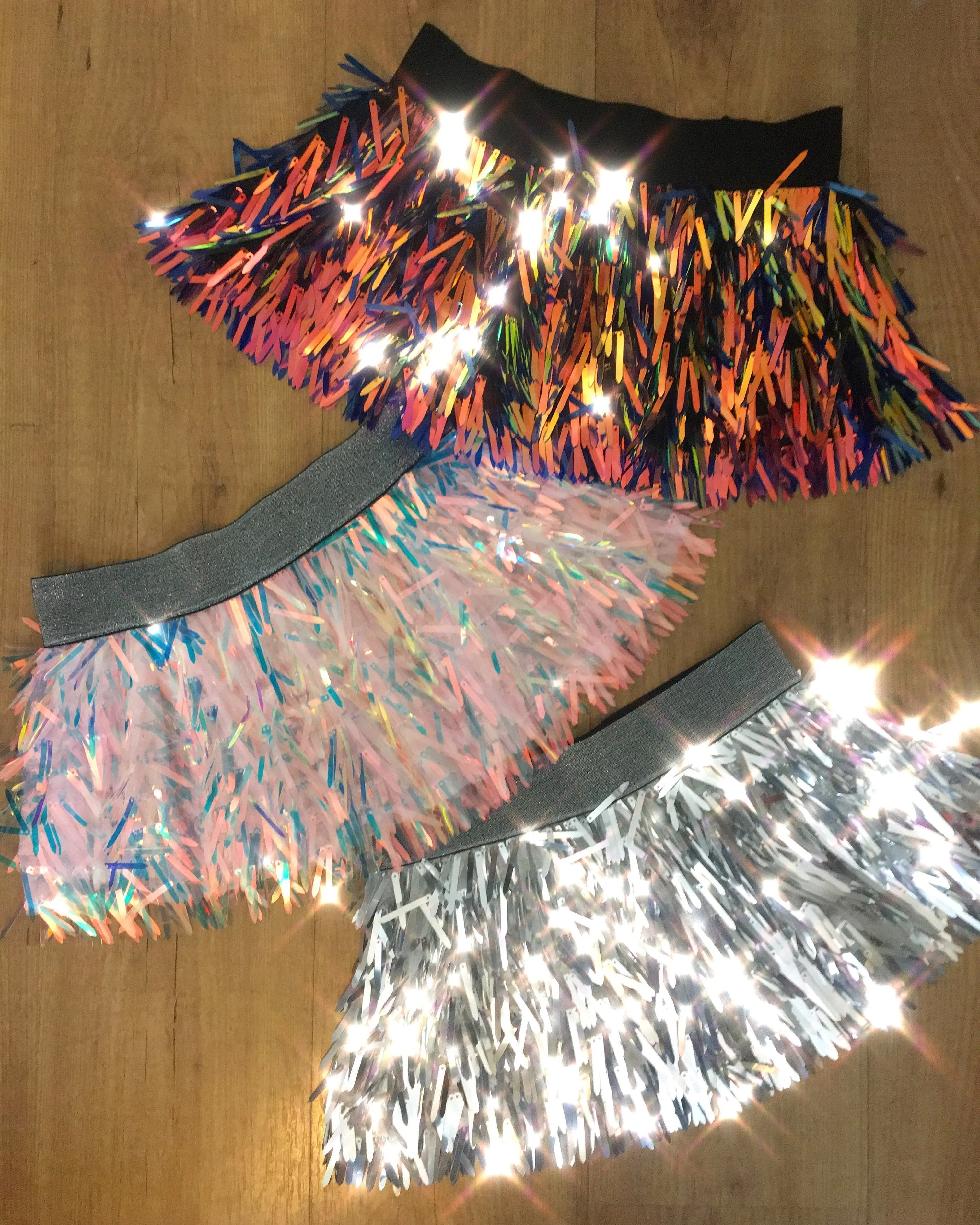 Outer Space Mini Sequin Skirt - Silver