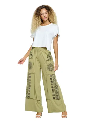 Palazzo Pants Om Print