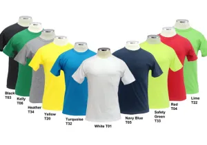 Plain Poly Cotton Short Sleeves T Shirts