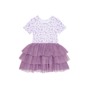 Posh Peanut Short Sleeve Girls Tulle Dress in Jeanette