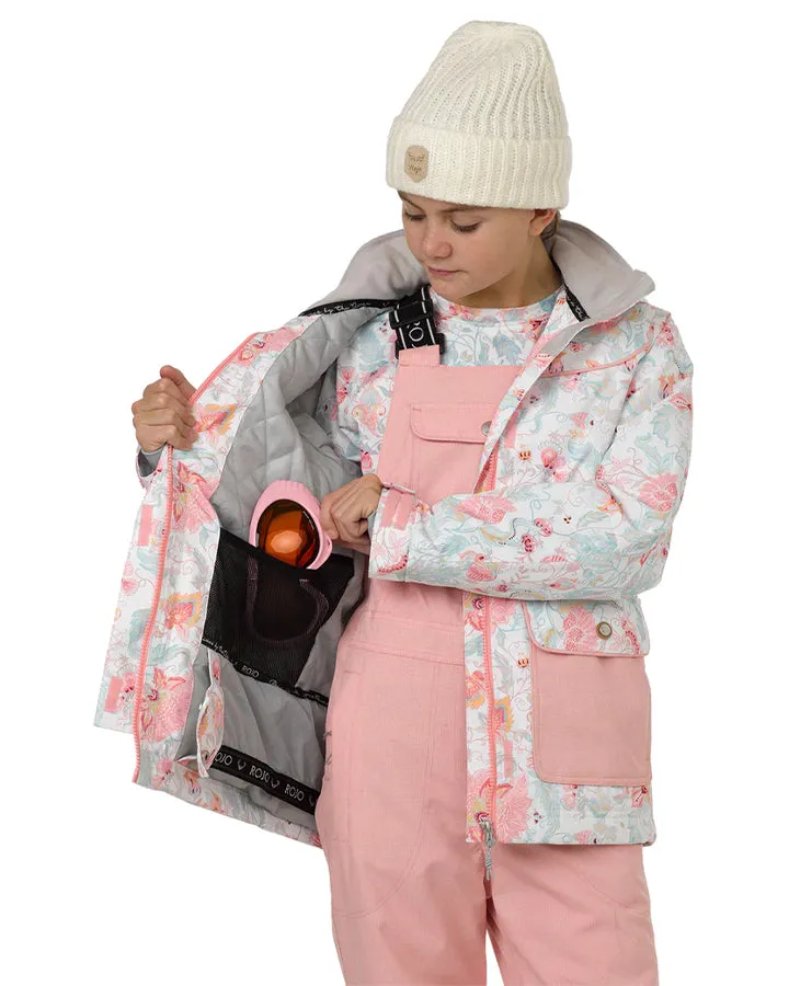 Rojo Elin Girl's Snow Jacket - Royale Snow White - 2023